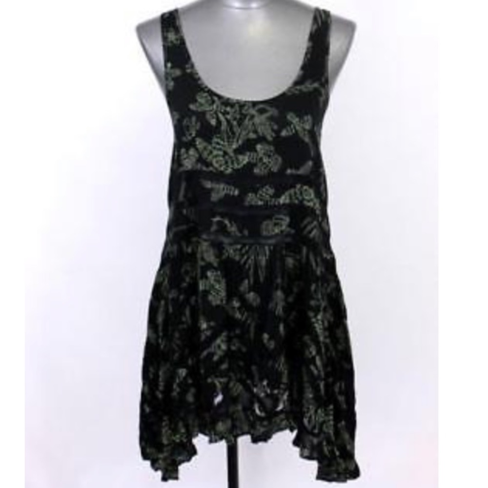 Free People Voile and Lace Trapeze Slip